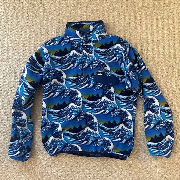 Patagonia Other - Patagonia Synchilla Fitzroy Wave Snap T Fleece Pullover Size Small